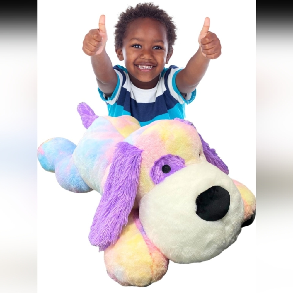 Your Om Home Dog Stuffed Animal 5lbs. Cute Dog Weigthed Sensory Plush Animal